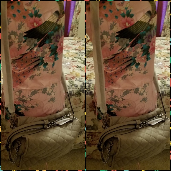 Authentic Gray Michael Kors Handbag Rachel XL Satc - Picture 2 of 3